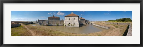 Framed Fort Lupin, Saint-Nazaire-sur-Charente, Charente-Maritime, Poitou-Charentes, France Print