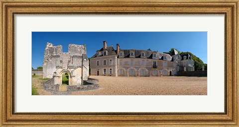 Framed Facade of an abbey, La Chartreuse Du Liget, Loire-et-Cher, Loire, Touraine, France Print