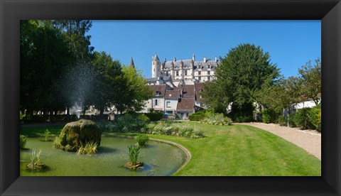 Framed Royal Apartments, Loches, Loire-et-Cher, Loire, Touraine, France Print