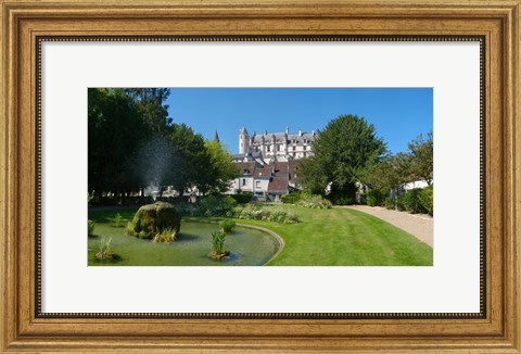 Framed Royal Apartments, Loches, Loire-et-Cher, Loire, Touraine, France Print
