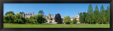 Framed Castle on a hill, Chateau De Montresor, Montresor, Indre-Et-Loire, Pays-De-La-Loire, Touraine, France Print