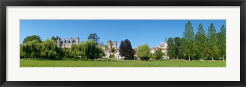 Framed Castle on a hill, Chateau De Montresor, Montresor, Indre-Et-Loire, Pays-De-La-Loire, Touraine, France Print