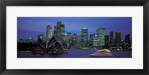 Framed Buildings at the waterfront, Sydney Opera House, Sydney, New South Wales, Australia Print