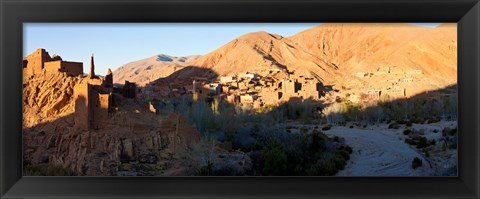 Framed Village in the Dades Valley, Dades Gorges, Ouarzazate, Morocco Print