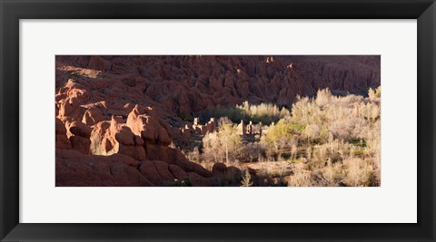 Framed Rock formations in the Dades Valley, Dades Gorges, Ouarzazate, Morocco Print