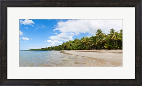 Framed Trees on the beach, Cape Tribulation, Daintree River National Park, Queensland, Australia Print