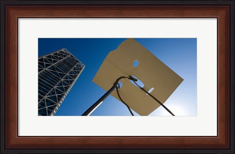 Framed Low angle view of a hotel, Hotel Arts, Barcelona, Catalonia, Spain Print