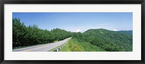 Framed Newfound Gap road, Great Smoky Mountains National Park, Tennessee Print