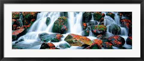 Framed Kibune River fall colors Kyoto Sagano Japan Print