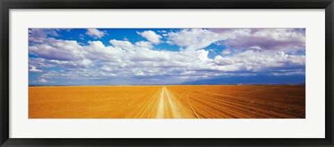 Framed Dirt road Amboseli Kenya Print