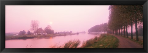 Framed Sunset Pumerend Netherlands Print