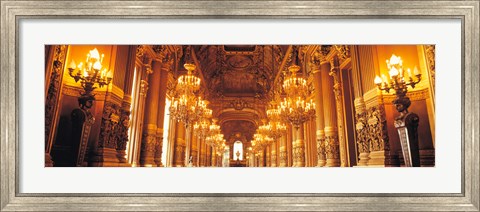 Framed Interior Opera Paris France Print