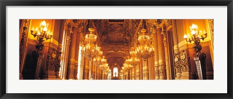 Framed Interior Opera Paris France Print