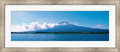 Framed Mt Fuji &amp; Tanuki-Ko Shizuoka Japan Print