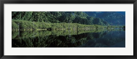 Framed Taishou-Ike Kamikouchi Nagano Japan Print