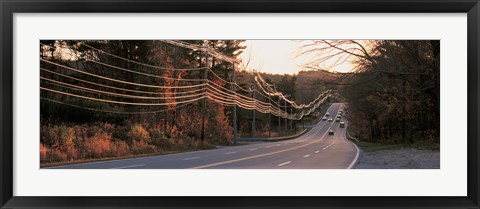 Framed Route 20 MA USA Print