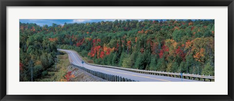 Framed Country road Ontario Canada Print