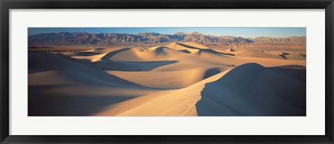 Framed Sunset Mesquite Flat Dunes Death Valley National Park CA USA Print