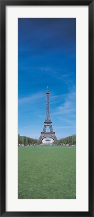 Framed Distant View of Eiffel Towel (horizontal) Print