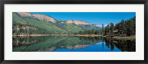 Framed Hariland Lake &amp; Hermosa Cliffs Durango CO USA Print