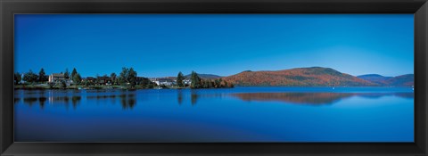 Framed Fall Trees in Laurentide, Quebec, Canada Print