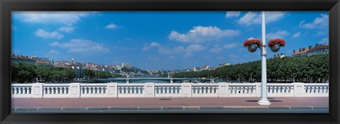 Framed Wilson Bridge Lyon France Print