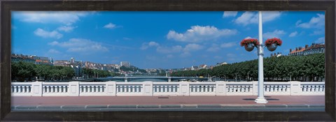 Framed Wilson Bridge Lyon France Print