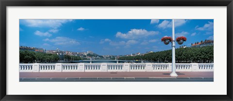 Framed Wilson Bridge Lyon France Print