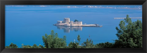 Framed Napleon Burdzi Island Greece Print