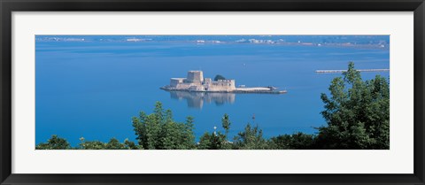 Framed Napleon Burdzi Island Greece Print