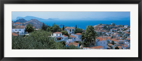 Framed Idra Island Greece Print