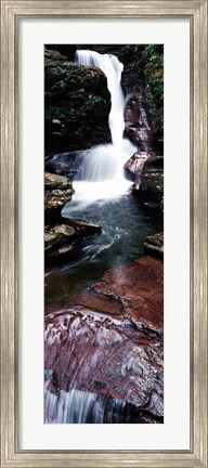 Framed Close-up of a waterfall, Ricketts Glen State Park, Pennsylvania, USA Print