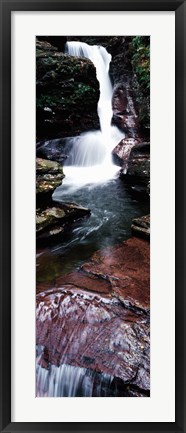 Framed Close-up of a waterfall, Ricketts Glen State Park, Pennsylvania, USA Print