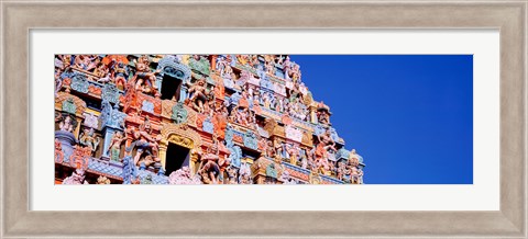 Framed Low angle view of a temple, Tiruchirapalli, Tamil Nadu, India Print