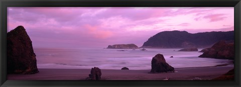 Framed Myers Creek Beach, Oregon Print