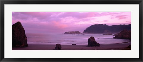 Framed Myers Creek Beach, Oregon Print