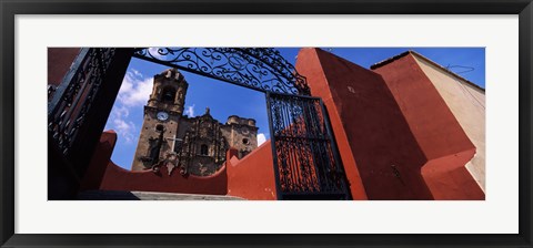 Framed Gate Leading to La Valenciana Church, Guanajuato, Mexico Print