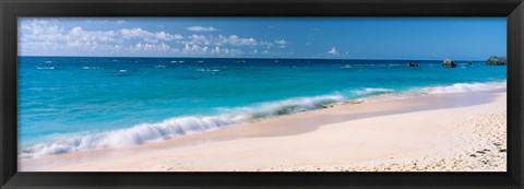 Framed Waves on the beach, Warwick Long Bay, South Shore Park, Bermuda Print