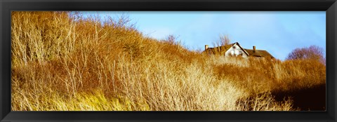 Framed Historic home on a landscape, Whidbey Island, Island County, Washington State, USA Print