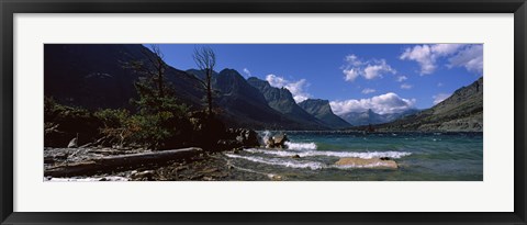 Framed St. Mary Lake, US Glacier National Park, Montana Print