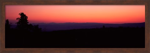 Framed Sunrise over mountain, Western Slope, Telluride, San Miguel County, Colorado, USA Print