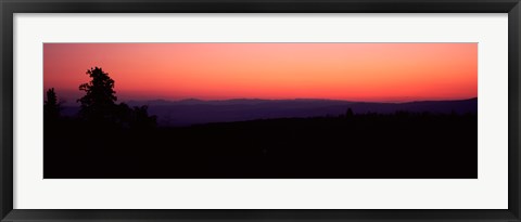 Framed Sunrise over mountain, Western Slope, Telluride, San Miguel County, Colorado, USA Print