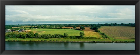 Framed Countryside, Kiel Canal, Kiel, Schleswig-Holstein, Germany Print