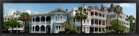 Framed Houses along Battery Street, Charleston, South Carolina Print