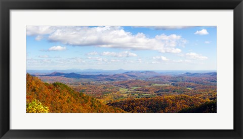 Framed Clouds over a landscape, North Carolina, USA Print