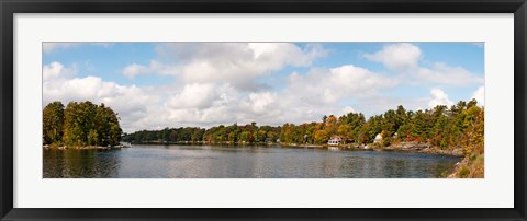 Framed Moon River, Bala, Muskoka, Ontario, Canada Print