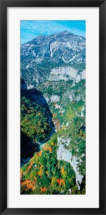 Framed Verdon Gorge in autumn, Provence-Alpes-Cote d&#39;Azur, France Print