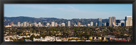 Framed Century City, Wilshire Corridor, Los Angeles, California Print