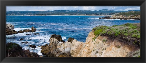 Framed View of Ocean, Point Lobos State Reserve, Carmel, Monterey County, California Print