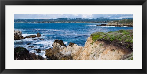 Framed View of Ocean, Point Lobos State Reserve, Carmel, Monterey County, California Print